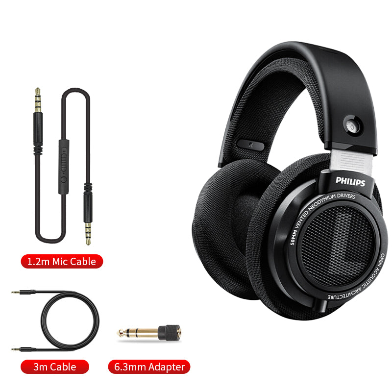 Philips Audio Philips SHP9500 hotsell HiFi Precision Stereo Over-Ear Headphones (Black)