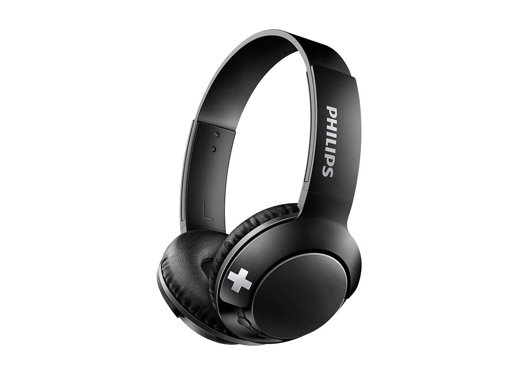 Philips BASS+ SHB3075 Wireless Headphones - Up to 12 Hours of Playtime